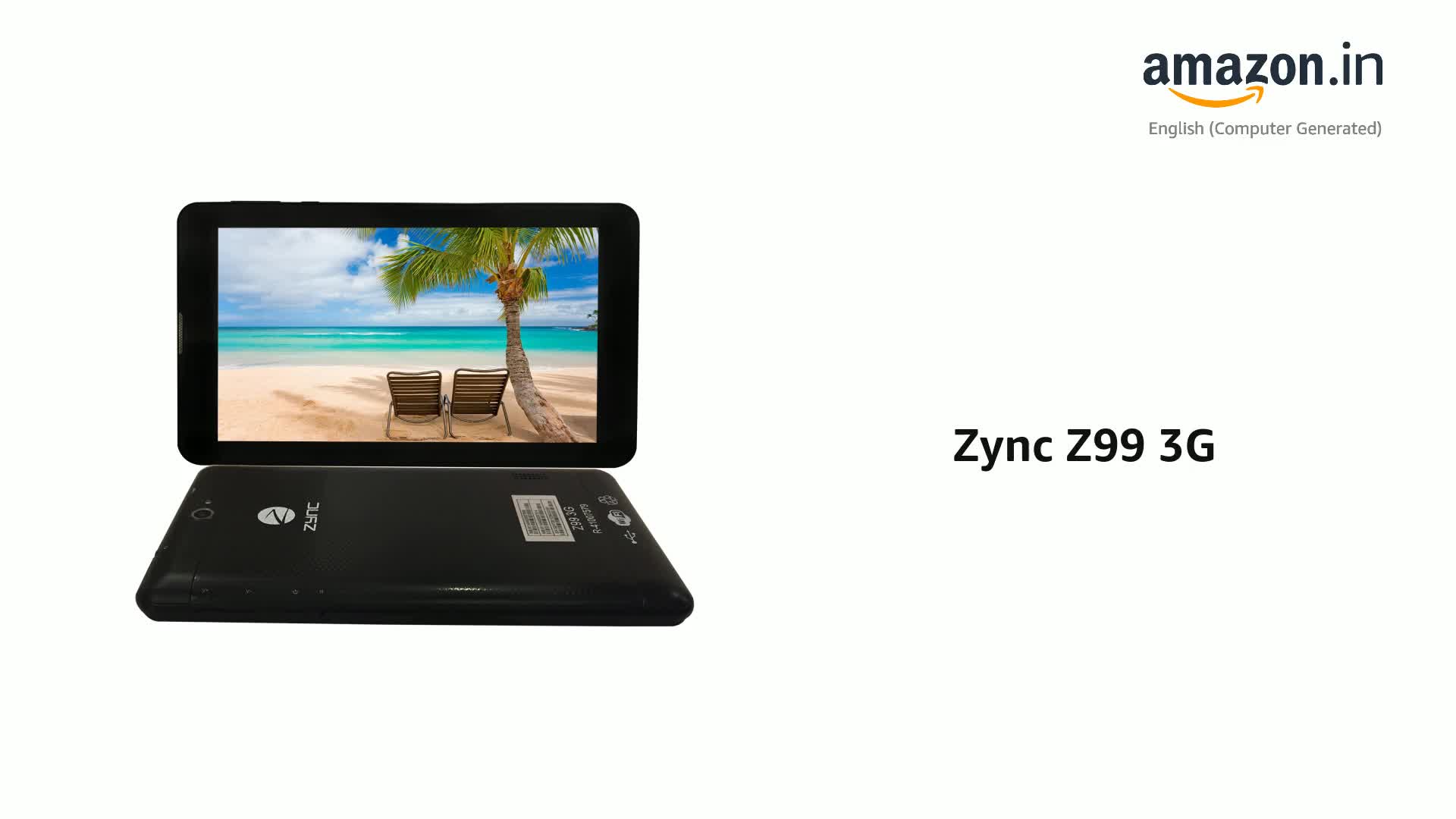 Zync Z99 3G(Black, 8 GB, Wi-Fi+3G, 1 Tablet, 1 Charger, 1